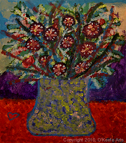 Still Life, Acrylic on Paper, Danielle O'Keefe, March, 2010