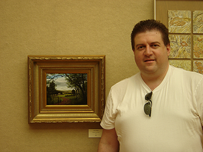 53rd Regional Exhibition,Visiting the gallery - John O'Keefe and 'Summer on the Valley'