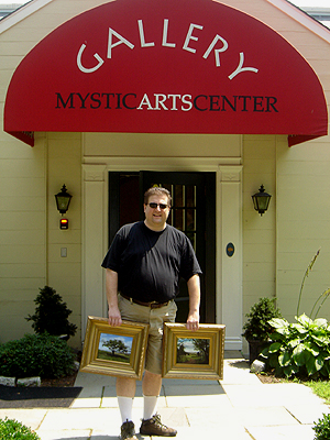 53rd Regional Exhibition, John O'Keefe dropping of 'Summmer on the Valley' and 'big cork tree'