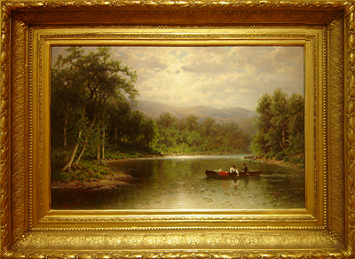 Hudson River School by New Britain Museum of American Art, 'The Boating Party' by George Wellington Waters