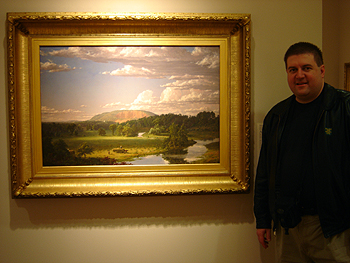 Hudson River School by New Britain Museum of American Art, 'West Rock, New Haven' by Frederic Edwin Church