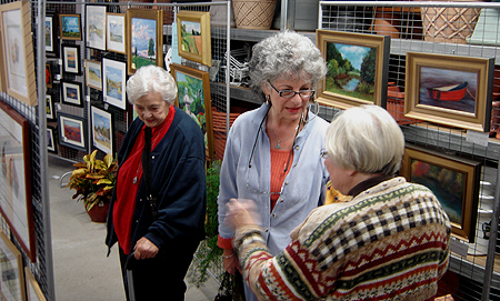 2010 Art Show & Sale, John O'Keefe Jr. attends art show reception - image 5