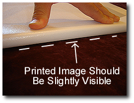 16 x 20 Canvas Stretching - Step 18 - Align stretcher bars with image outline