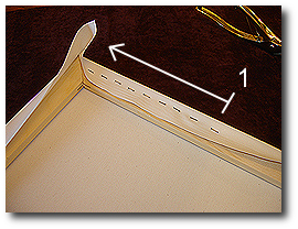 16 x 20 Canvas Stretching - Step 37 - Stretch and staple to end of first stretcher bar