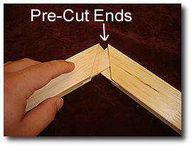 16 x 20 Canvas Stretching - Step 5 - Assembly first two stretcher bars