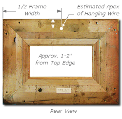 Hanging Hardware - Step 2 - Measure Apex of Hanging Wire